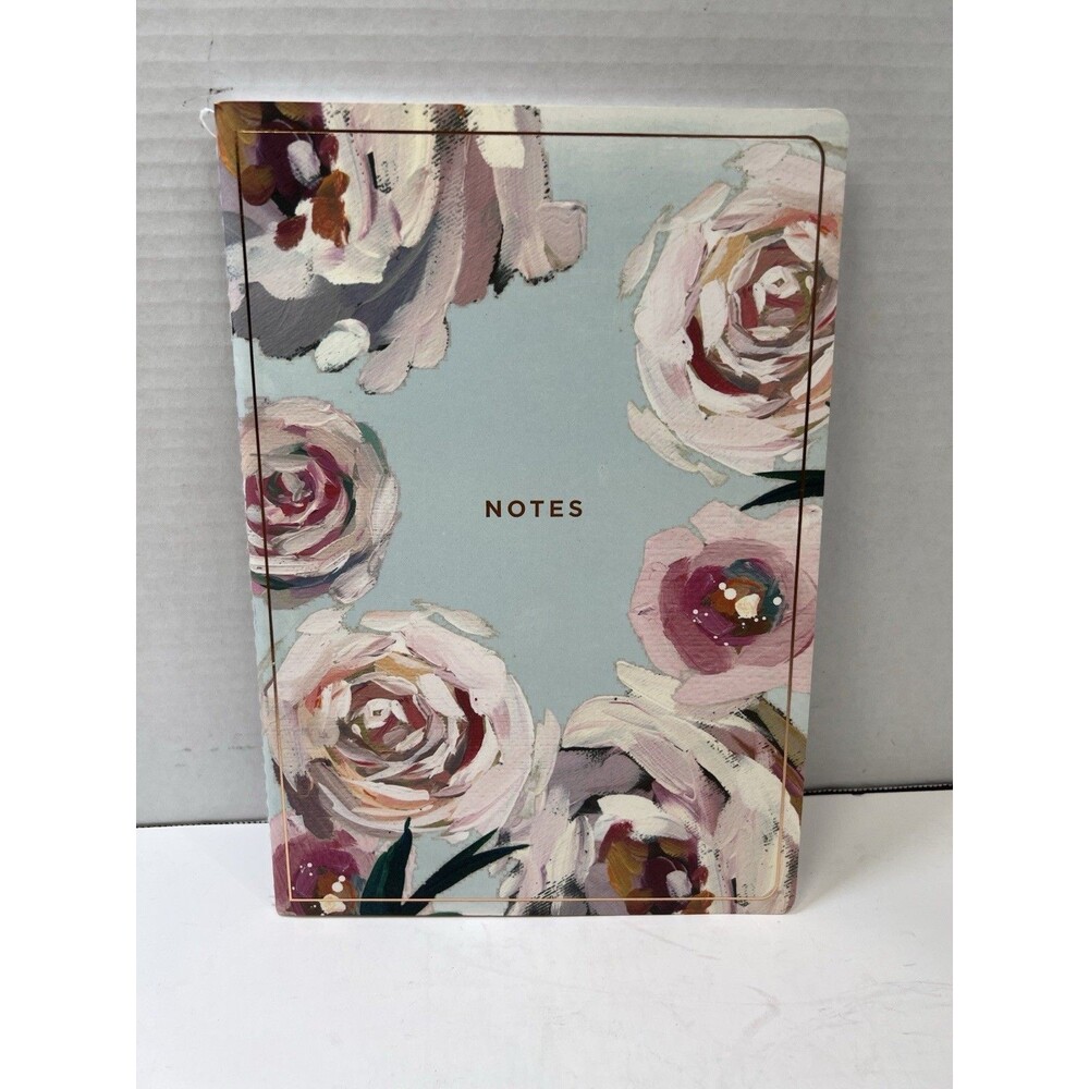 Gartner  Studio Floral Lined Notes Notebook Journal 80 Pages Blush Mint Roses